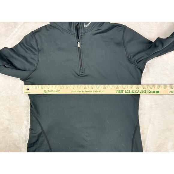 Women's Nike Fit Hyper Warm 1/3 Zip Pullover 284313-010 Large Black Running - Picture 5 of 7
